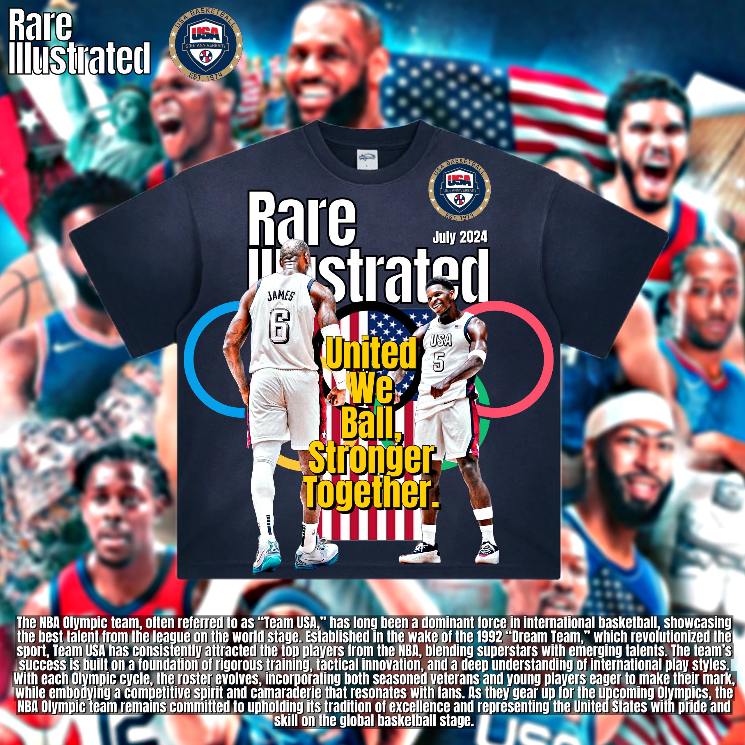 🚨RARE ILLUSTRATED TEAM USA TEE🚨