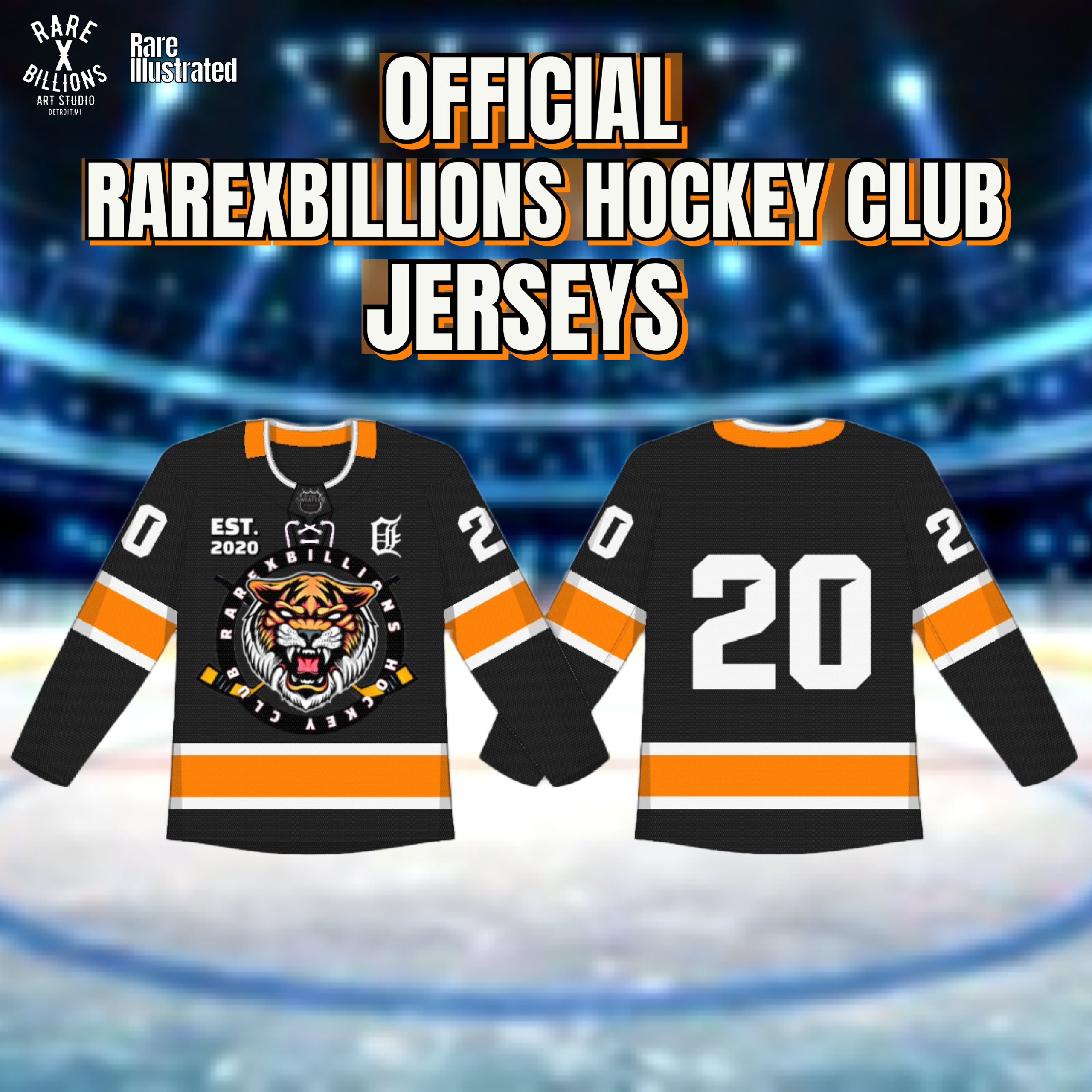 RAREXBILLIONS HOCKEY CLUB JERSEYS