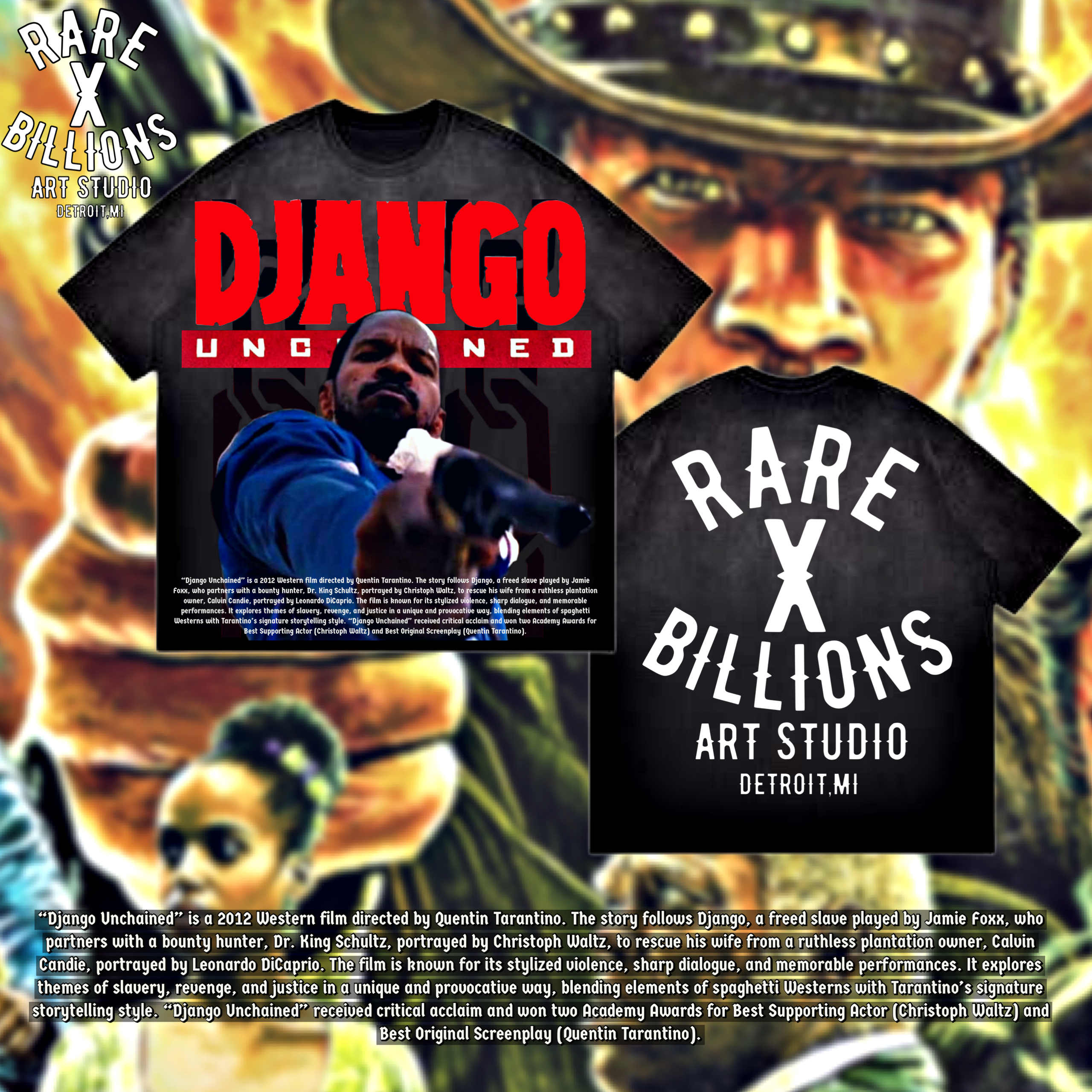 RAREXBILLIONS “DJANGO” TEE