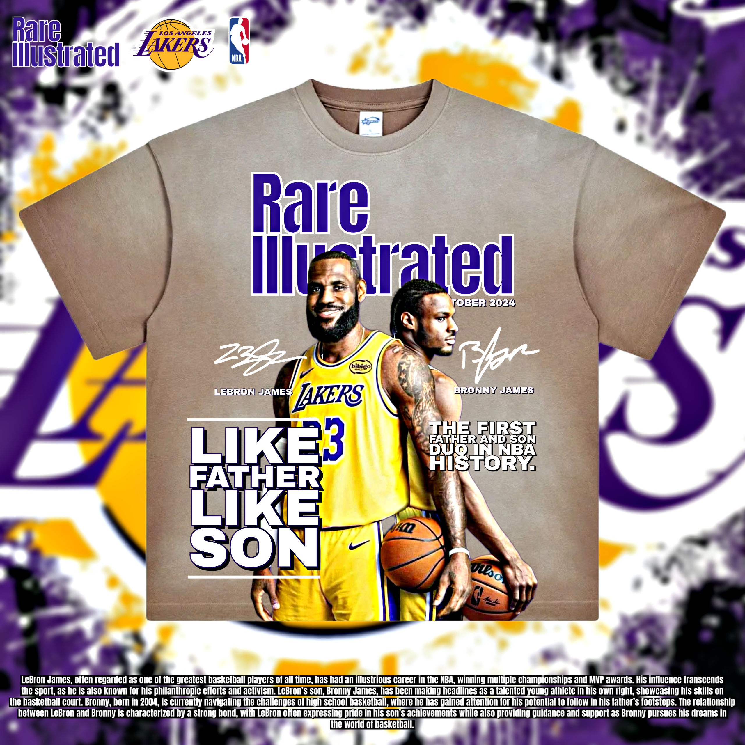 🚨RARE ILLUSTRATED FATHER & SON TEE🚨