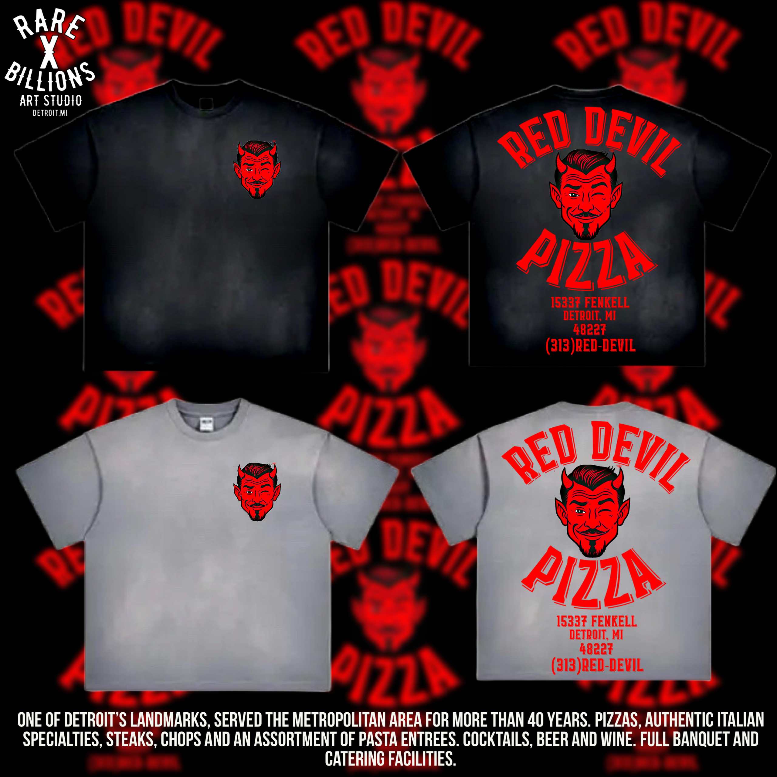 RAREXBILLIONS RED DEVIL-DET MERCH