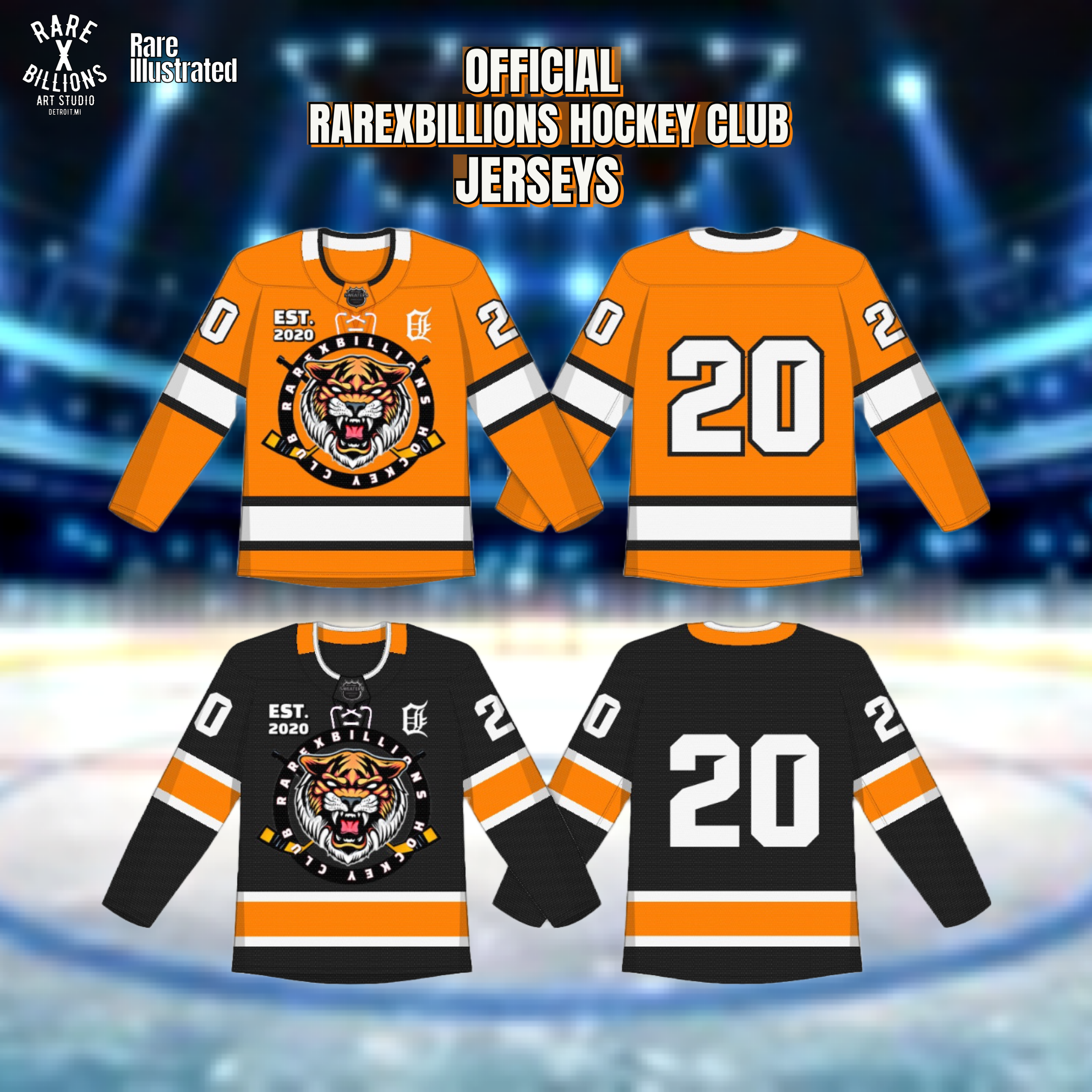 RAREXBILLIONS HOCKEY CLUB JERSEYS