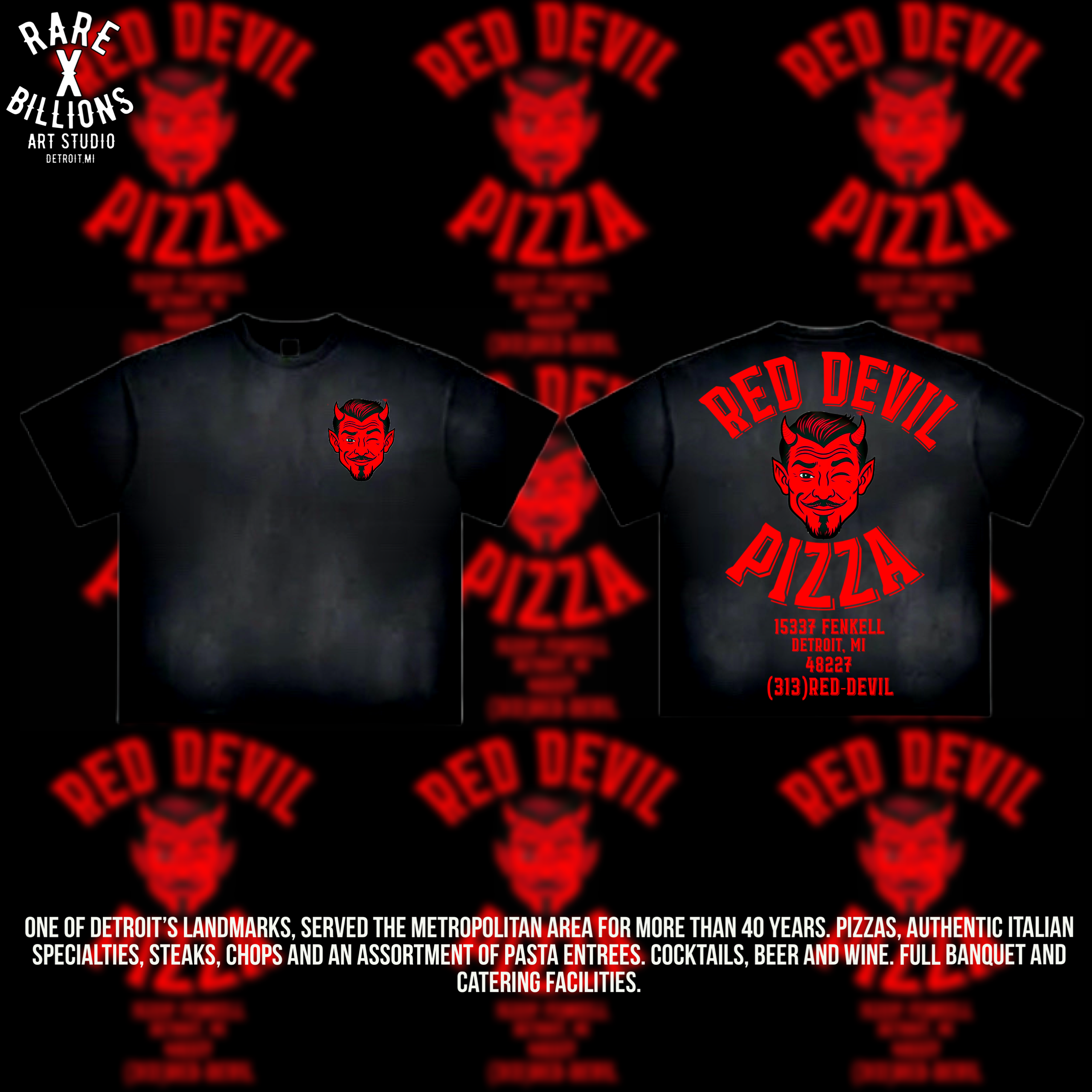 RAREXBILLIONS RED DEVIL-DET MERCH