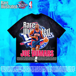 RARE ILLUSTRATED JOE DUMARS TEE