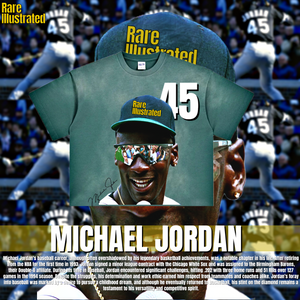 RARE ILLUSTRATED MICHAEL JORDAN 45 TEE