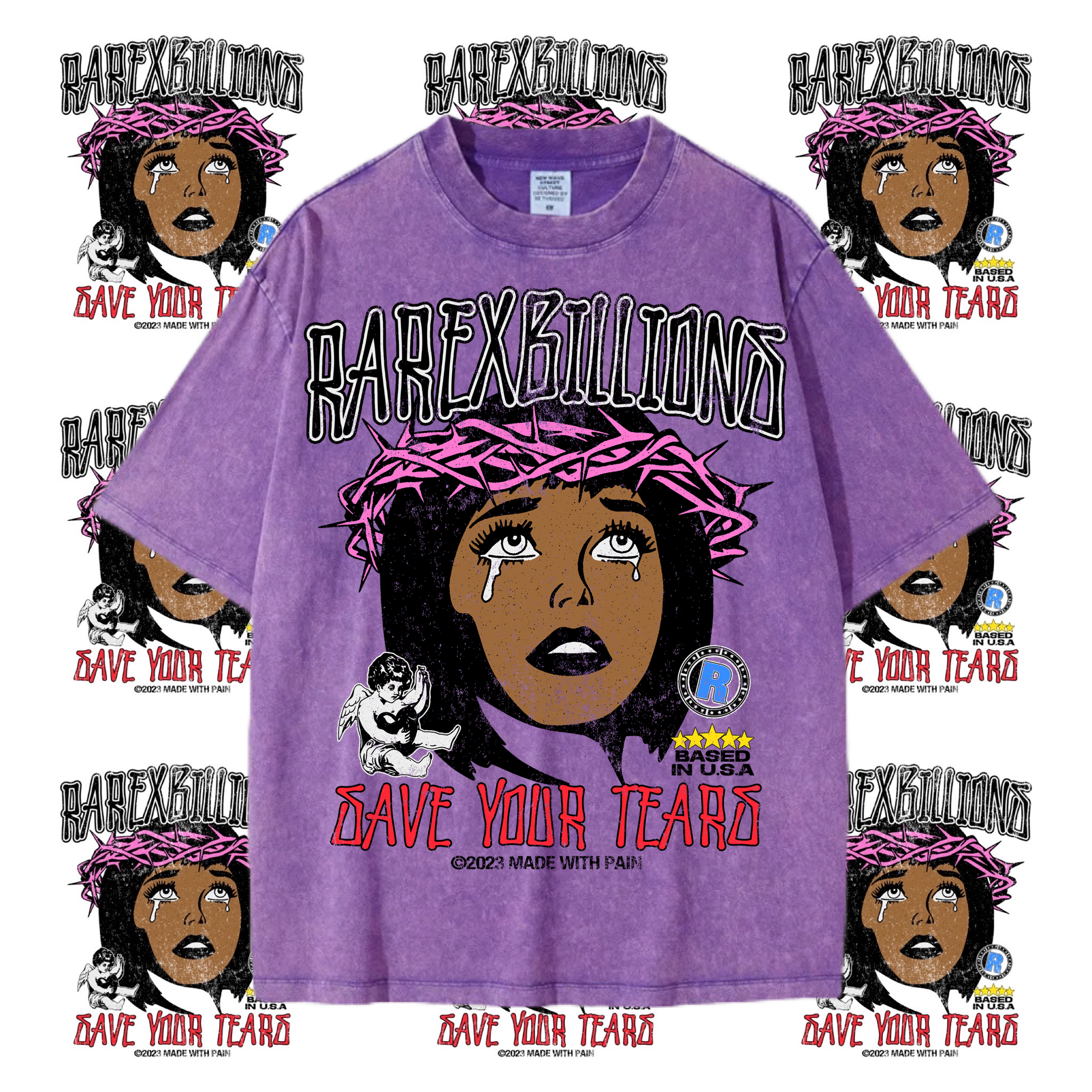 🚨RAREXBILLIONS “SAVE YOUR TEARS” TEE🚨