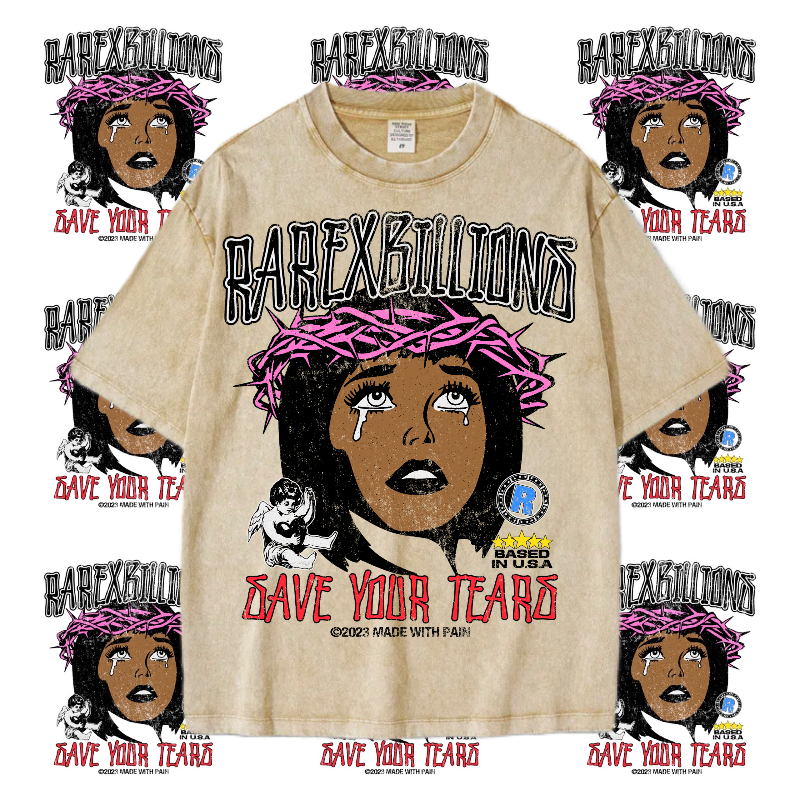 🚨RAREXBILLIONS “SAVE YOUR TEARS” TEE🚨