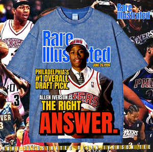 RARE ILLUSTRATED ALLEN IVERSON TEE