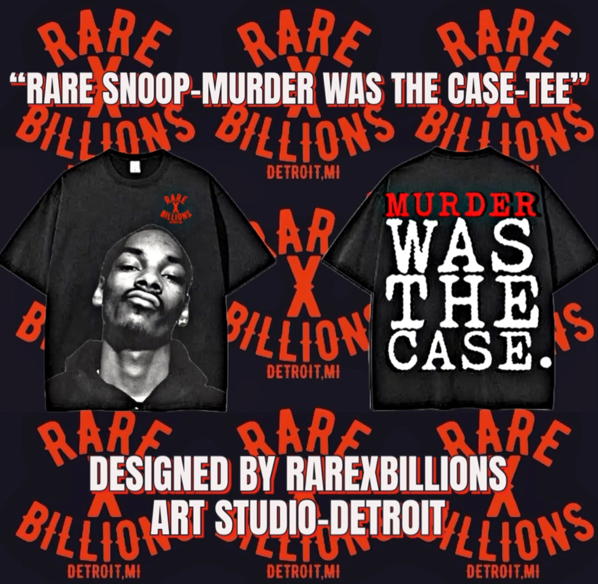 RARE SNOOP -MURDER WAS THE CASE- TEE