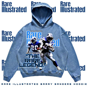 RARE ILLUSTRATED BARRY SANDERS HOODIE