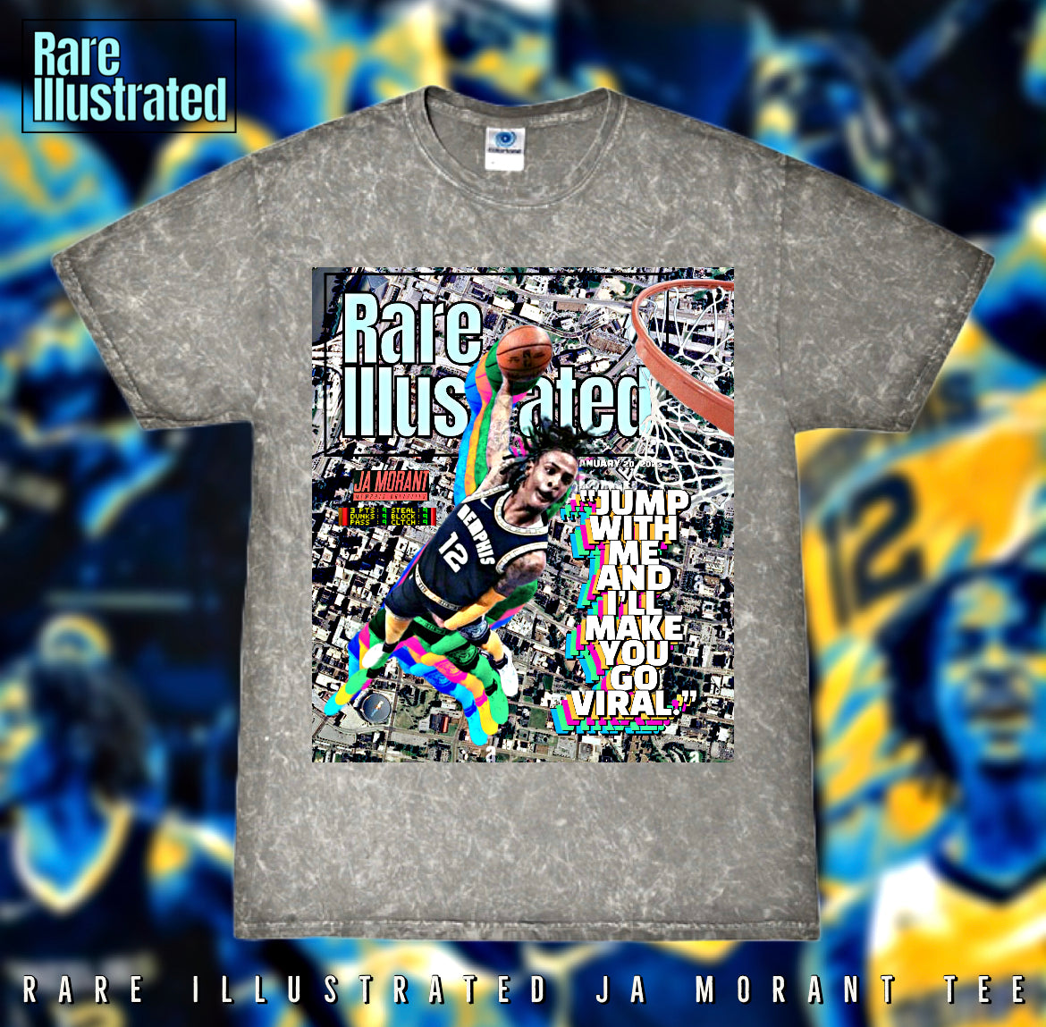 RARE ILLUSTRATED JA MORANT TEE