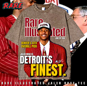 RARE ILLUSTRATED JALEN ROSE TEE