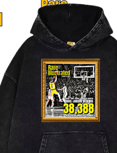 RARE ILLUSTRATED LEBRON JAMES HOODIE