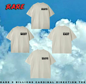 RARE X BILLIONS CARDINAL DIRECTION TEE